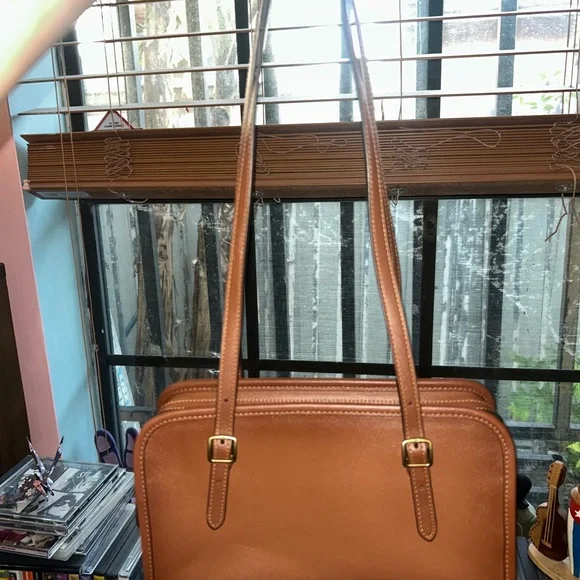 Coach Swing Zip Saddle Brown Shoulder Bag - Picture 4 of 7